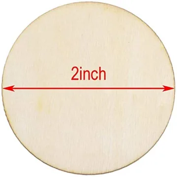 BCP 40-piece Round Wood Cutout Circles for Crafts