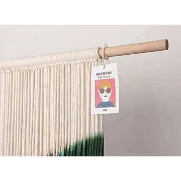 Flber 57" Tie-Dye Yarn Tapestry for Bohemian Decor