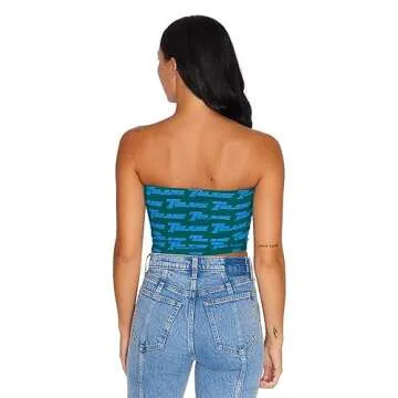 Stylish Tulane Roll Wave College Tube Top Tank Top
