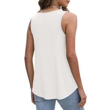 Womens Scoop Neck Tank Tops - Stylish Casual Summer Blouses