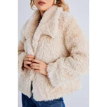 SUGAR POISON Long Sleeve Faux Fur Winter Coat