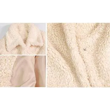 SUGAR POISON Long Sleeve Faux Fur Winter Coat