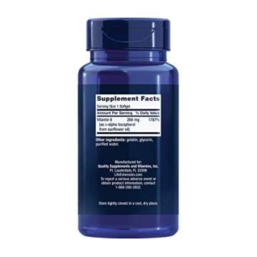 Life Extension Super Vitamin E 268 mg - For Heart, Brain & Immune Health -Offers Antioxidant Protect...