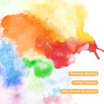 24-Color Watercolor Paint Set - Professional Quality Watercolor Pigment with Full Pans, Ideal for Artists, Illustrators, and Crafters, Vivid Colors for Painting Projects