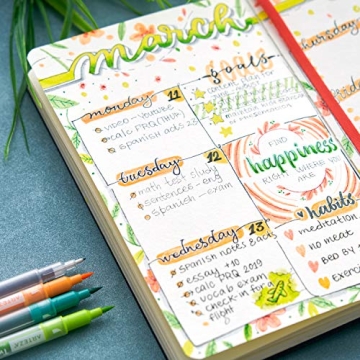 Arteza Dual Tip Brush Markers Set of 48 for Art & Coloring