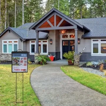 Outdoor Brochure Box for Real Estate Agents, Holds 250 Flyers