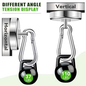 E BAVITE Magnetic Hooks with 100LBS Capacity for Versatile Use