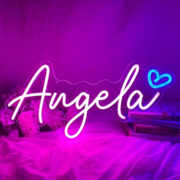 iDecoMart Custom Neon Signs, Customizable Name Signs, Neon Lights, Neon Light Signs, Personalized LE...