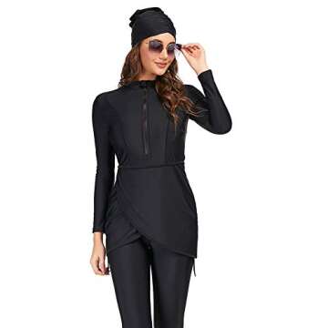 YONGSEN Modest Swimwear for Women - Long Sleeve Burkini