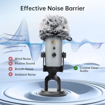 PhantAccy Pop Filter for Blue Yeti - Noise Reduction Windscreen