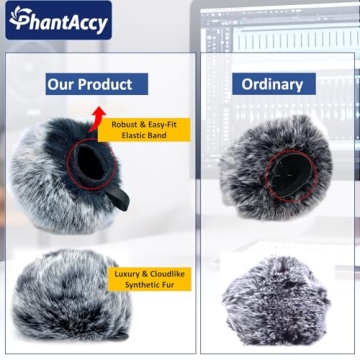 PhantAccy Pop Filter for Blue Yeti - Noise Reduction Windscreen