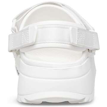 Crocs Unisex Classic Hiker Clogs White, Numeric_9 US Men