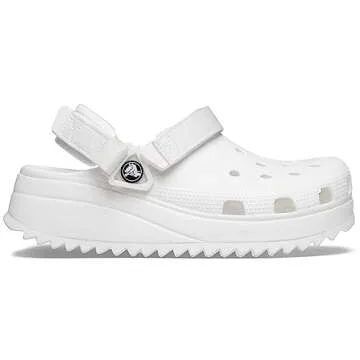 Crocs Unisex Classic Hiker Clogs White, Numeric_9 US Men