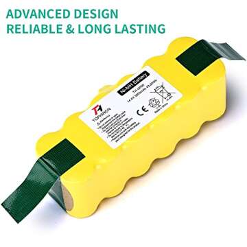 Tophinon Ni-MH Battery for iRobot Roomba 500 510 520 530 532 535 540 545 550 552 555 560 562 570 580 581 582 585 595 600 610 620 630 631 650 660 700 760 770 780 790 800 870 880
