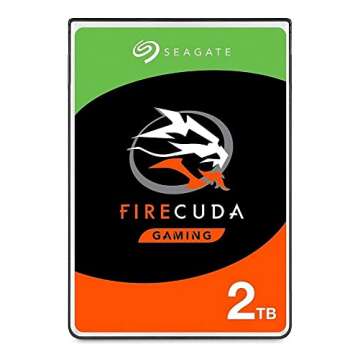 Seagate (ST2000LX001) FireCuda 2TB Solid State Hybrid Drive Performance SSHD – 2.5 Inch SATA 6Gb/s...
