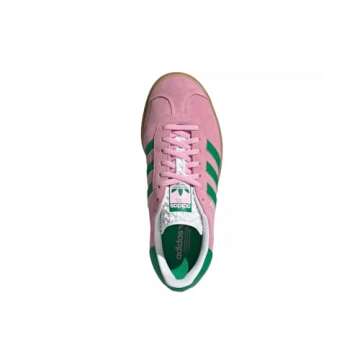 adidas Gazelle Bold Women's Sneakers in True Pink and Green