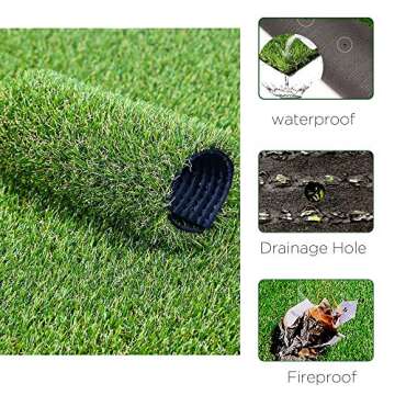 LITA Artificial Grass 3' x 10' (30 Square Feet) Realistic Fake Grass Deluxe Turf Synthetic Turf Thick Lawn Pet Turf -Perfect for Indoor/Outdoor Landscape (20mm high Pile) Customized