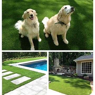 LITA Artificial Grass 3' x 10' (30 Square Feet) Realistic Fake Grass Deluxe Turf Synthetic Turf Thick Lawn Pet Turf -Perfect for Indoor/Outdoor Landscape (20mm high Pile) Customized