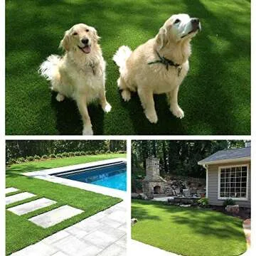 LITA Artificial Grass 3' x 10' (30 Square Feet) Realistic Fake Grass Deluxe Turf Synthetic Turf Thick Lawn Pet Turf -Perfect for Indoor/Outdoor Landscape (20mm high Pile) Customized