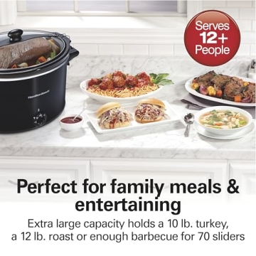 Hamilton Beach 10qt Slow Cooker for Large Meals and Gatherings