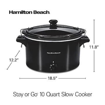 Hamilton Beach 10qt Slow Cooker for Large Meals and Gatherings