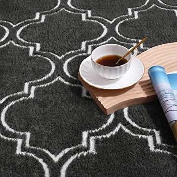 Amearea Fluffy Indoor Area Rug for Bedroom Living Room