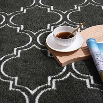 Amearea Fluffy Indoor Area Rug for Bedroom Living Room