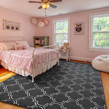 Amearea Fluffy Indoor Area Rug for Bedroom Living Room