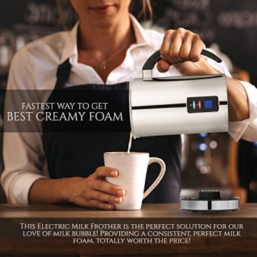 Chef's Star Milk Frother - Perfect for Lattes & Cappuccinos