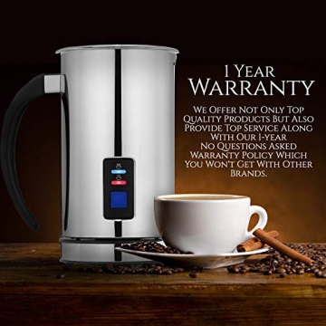 Chef's Star Milk Frother - Perfect for Lattes & Cappuccinos