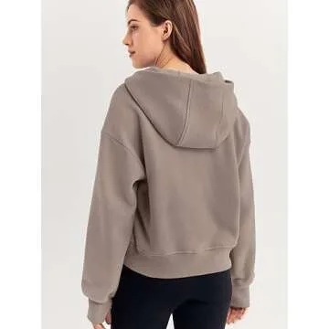 Trendy Queen Women's Cozy Half Zip Hoodies for Fall