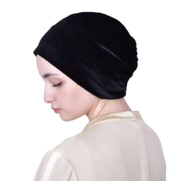 Shifa Velvet Bonnet - Stylish Handmade Turban for All