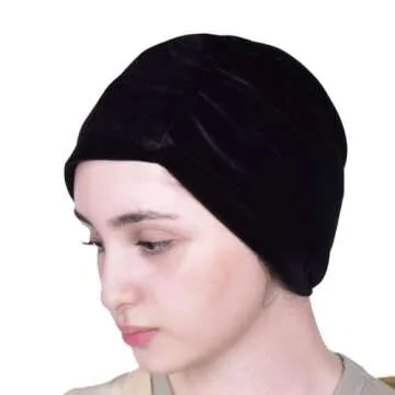 Shifa Velvet Bonnet - Stylish Handmade Turban for All