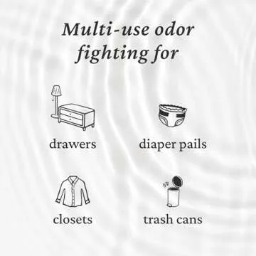 2 Refillable Fresh Wave Odor Removing Pod | Safer | Natural Plant-Based Odor Eliminator for Small Spaces | Garbage Cans, Closets & Lockers