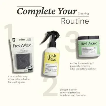 2 Refillable Fresh Wave Odor Removing Pod | Safer | Natural Plant-Based Odor Eliminator for Small Spaces | Garbage Cans, Closets & Lockers