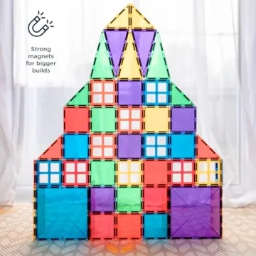 Magical CONNETIX Rainbow Starter Pack - 62 Magnetic Tiles