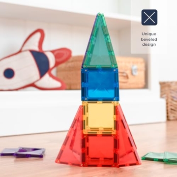 Magical CONNETIX Rainbow Starter Pack - 62 Magnetic Tiles