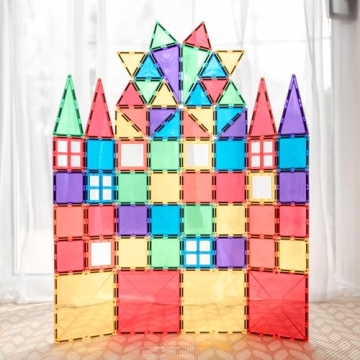 Magical CONNETIX Rainbow Starter Pack - 62 Magnetic Tiles