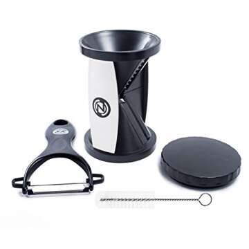 The Original Zoodle Slicer - Complete Vegetable Spiralizer, Spiral Slicer Bundle (With Cleaning Brus...