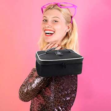 Eliza Huntley Makeup Case - Stylish & Portable Cosmetic Bag