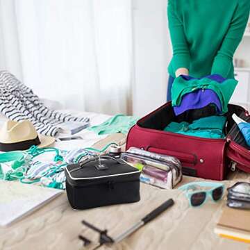 Eliza Huntley Makeup Case - Stylish & Portable Cosmetic Bag