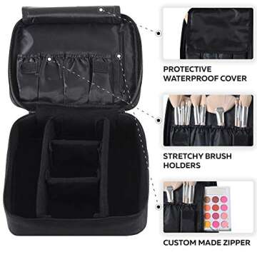 Eliza Huntley Makeup Case - Stylish & Portable Cosmetic Bag