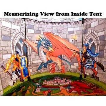 Enchanting Knight & Dragon Play Tent for Kids