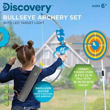 Discovery Kids Bullseye Archery Set for Young Archers
