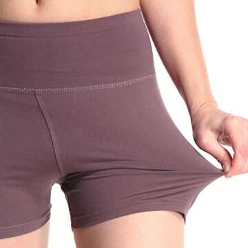 VALINNA Women's Workout Yoga Athletic Running Dance Gym Shorts High Waist Cheerleader Volleyball Sho...