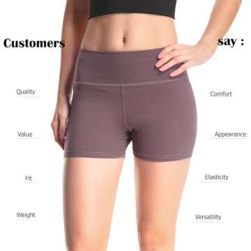 VALINNA Women's Workout Yoga Athletic Running Dance Gym Shorts High Waist Cheerleader Volleyball Short Pants (Medium, 211-Purple)