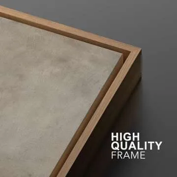 MUDECOR Framed Canvas Print Wall Art Monochromatic Gradient Abstract Minimalist Gray Illustrations Modern Art Decorative Colorful Chic for Living Room, Bedroom, Office - 24"x36"x2 NATURAL