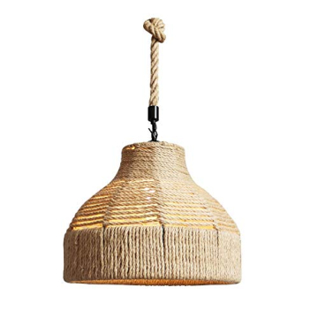 Starry Lighting Coastal Beach Rope Pendant Lamp - Elegant Woven Lighting for Any Space