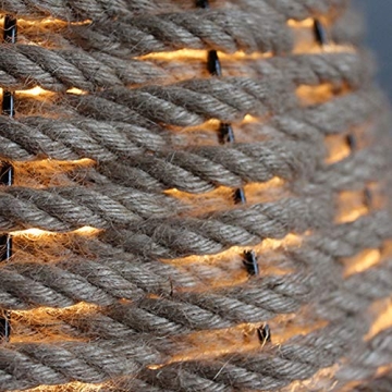 Coastal Beach Rope Pendant Lamp for Elegant Illumination