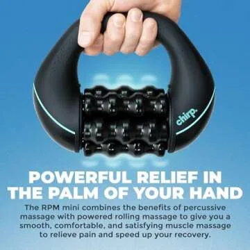 Chirp RPM Mini - Rolling Percussive Massager, Percussive Therapy, Whole Body Relief, Deep Tissue and...